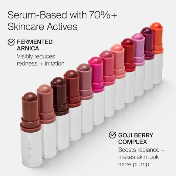 NIB ✅ Haus Labs #CAYENNE Color Fuse Glassy Blush Balm Stick ✨ NIB - Picture 7 of 8